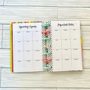 Hand Crafted | Office | Happy Planner Mini Size Set Monthly And Weekly ...